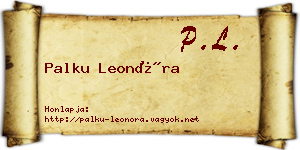 Palku Leonóra névjegykártya